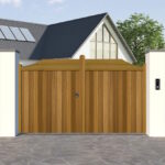 Hardwood Driveway Gate - The Abbeywood