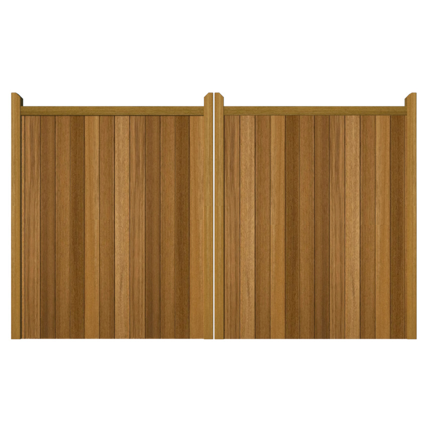 Hardwood Driveway Gate - The Brentwood