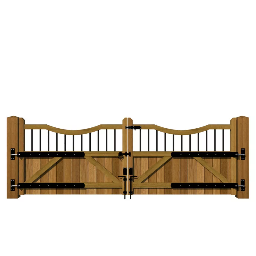 Hardwood Driveway Gate - The Woodchurch - rear