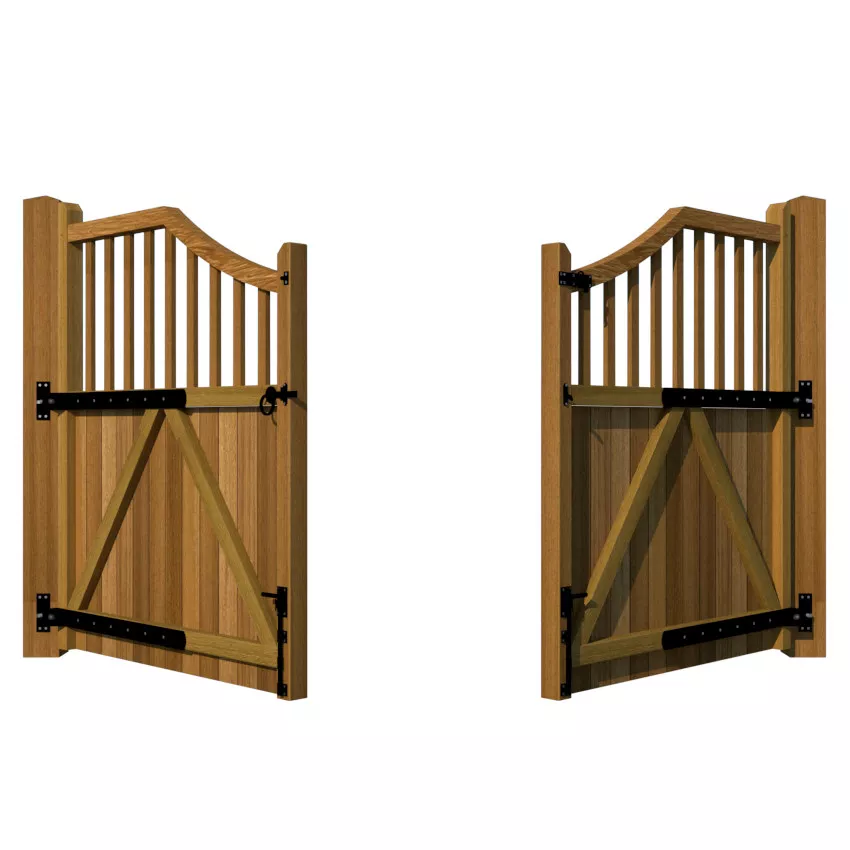 Hardwood Driveway Gates - The Hinchleywood - 1