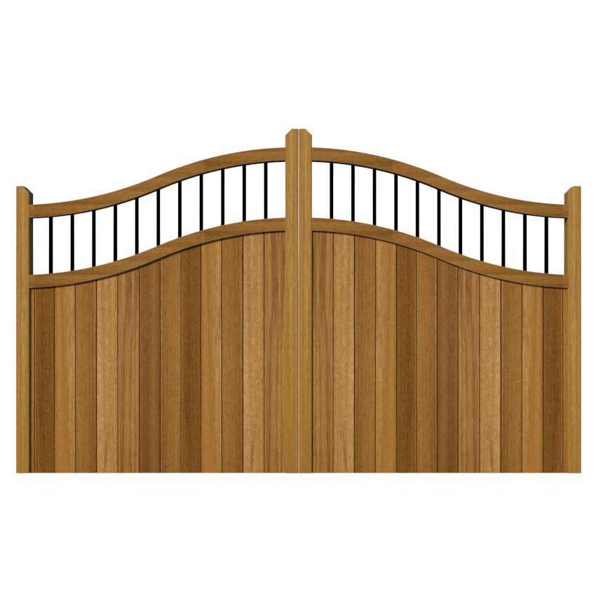 Hardwood Driveway Gates - The Outwood