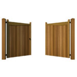 Hardwood Driveway Gates - The Pettswood - open