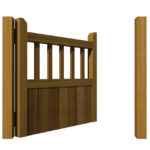 Hardwood Garden Gate - The Baywood - open