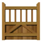 Hardwood Garden Gate - The Baywood - rear