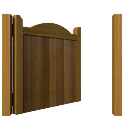 Hardwood Garden Gate - The Brookwood - open