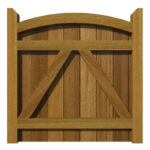 Hardwood Garden Gate - The Chappelwood - rear