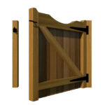 Hardwood Garden Gate - The Comptonwood - rear open