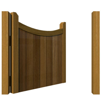 Hardwood Garden Gate - The Hazelwood - open