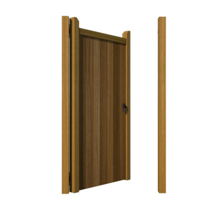 Hardwood Side Gate - Brentwood - opening