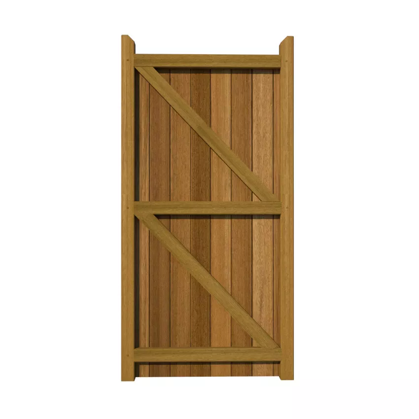 Hardwood Side Gate - Brentwood - rear