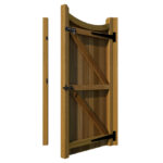 Hardwood Side Gate - Hazelwood - rear