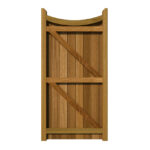 Hardwood Side Gate - Hazelwood - rear