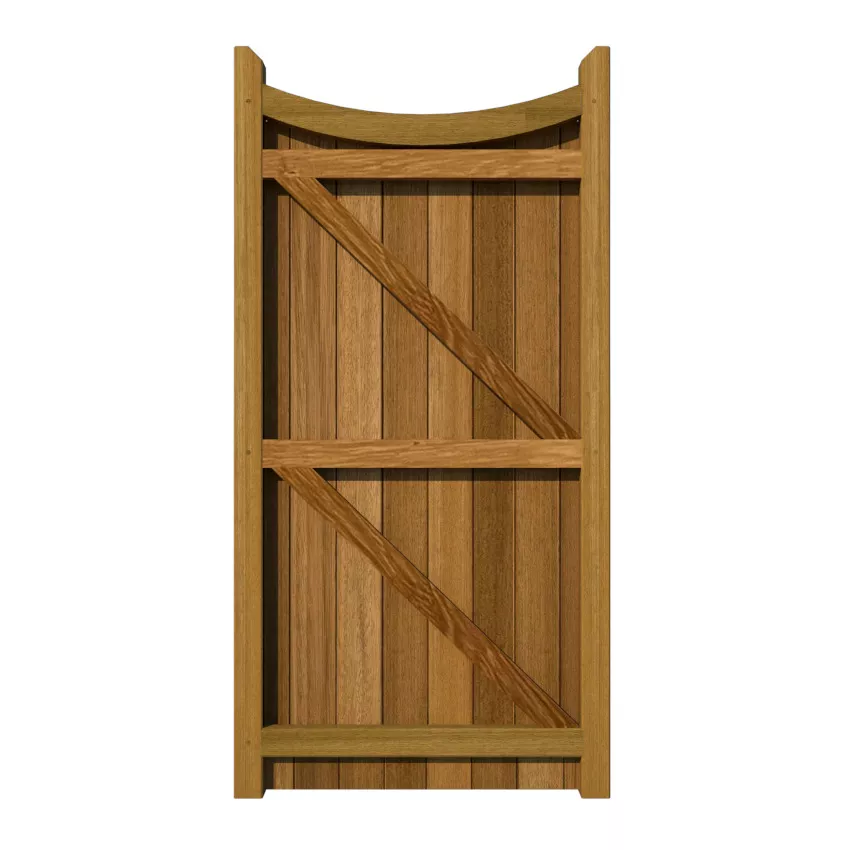 Hardwood Side Gate - Hazelwood - rear