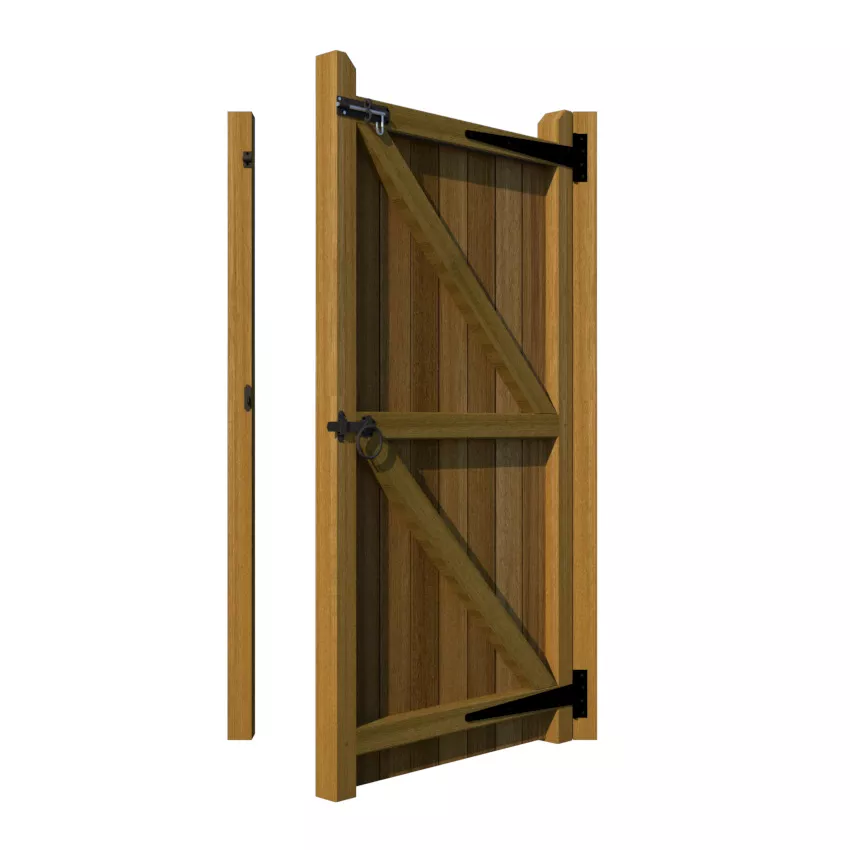 Hardwood Side Gate - Pettswood - rear