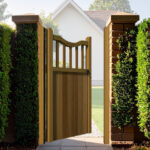 Hardwood Side Gate - The Hinchleywood- wood spindles - open