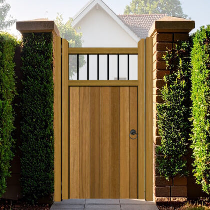 Hardwood Side Gate - The Shrewsbury - metal spindles