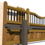 Hardwood Sliding Gate - The Woodchurch - side 1