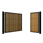Henley Iroko Split Driveway Gate
