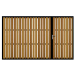 Henley Iroko Split Driveway Gate