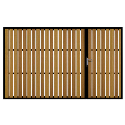 Henley Iroko Split Driveway Gate