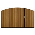 Kent Iroko Split Driveway Gate