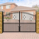 Metal Driveway Gate - Bow Top - The Hastings Estate Gate