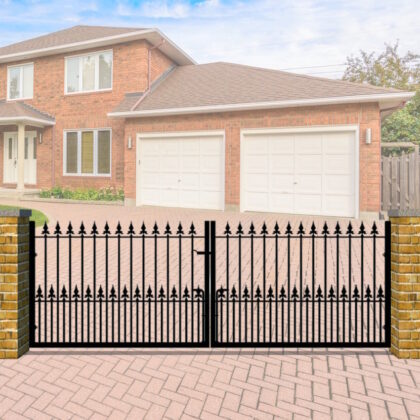 Metal Driveway Gate - Flat Top - The Darlington Low