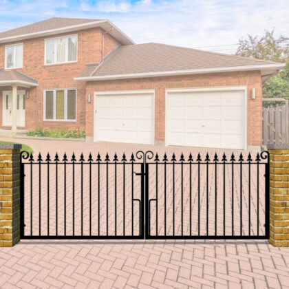 Metal Driveway Gate - Flat Top - The Farnborough Low