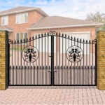 Metal Driveway Gate - Swan Neck Top - The Buckinghamshire Estate