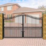 Metal Driveway Gate - Swan Neck Top - The Francombe Estate
