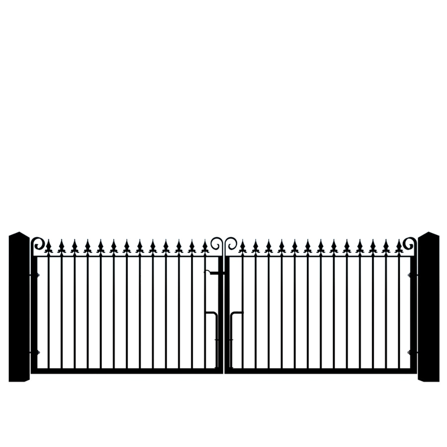 Metal Driveway Gate design - the Farborough Low