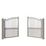 Metal Driveway Gates - The Surrey - opening