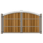 Metal Framed Driveway Gate - The Dorchester - rear