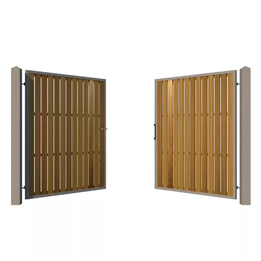 Metal Framed Driveway Gate - The Henley - opening