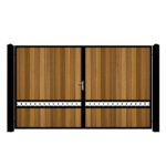 Metal Framed Driveway Gate - The Sandbanks