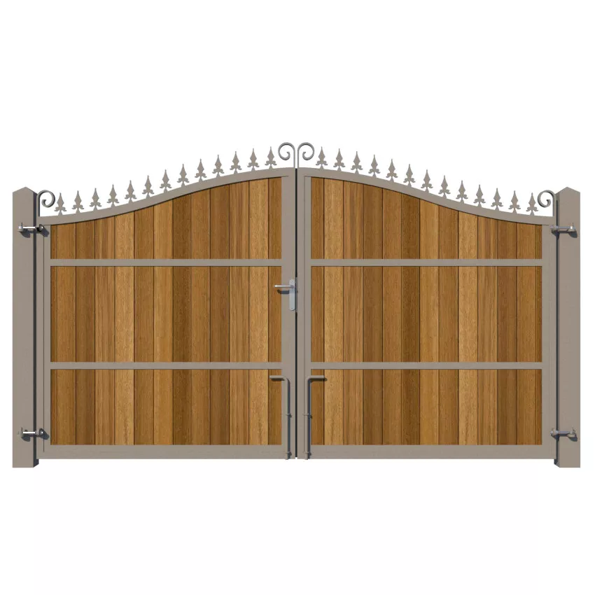 Metal Framed Driveway Gate - The Stratford - rear