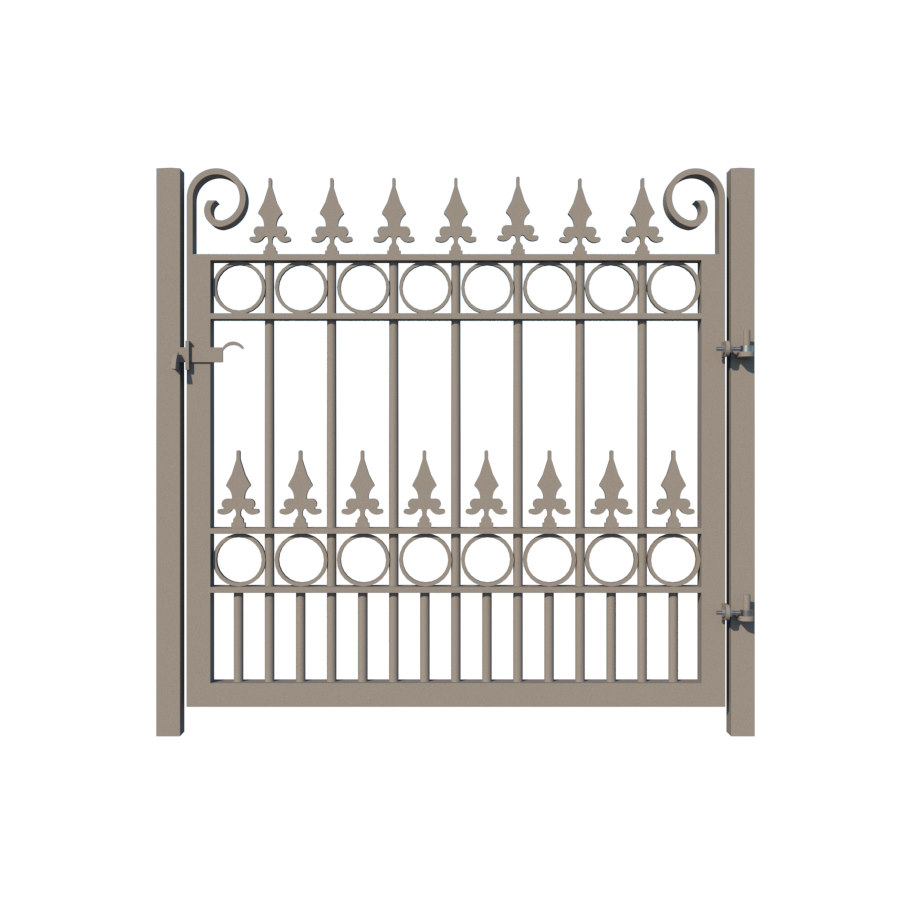 Metal Garden Gate - The Arundel - Rear View - Gates and Fences UK