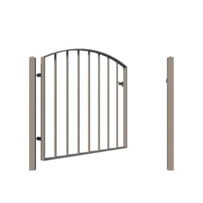 Metal Garden Gate - The Bude - open