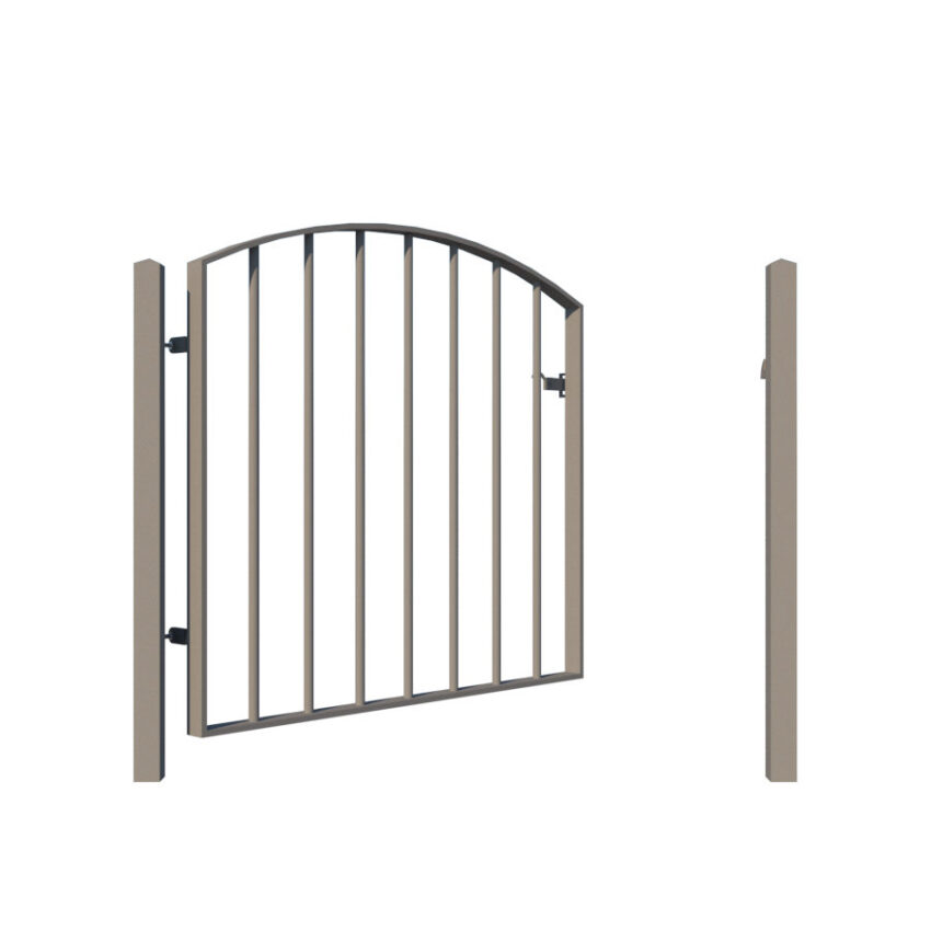 Metal Garden Gate - The Bude - open