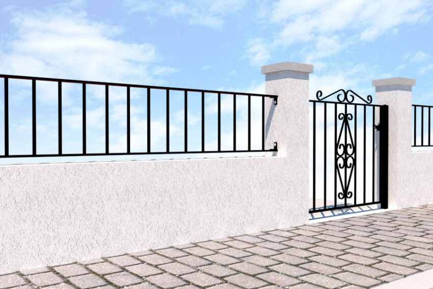 Metal Garden Gate - The Cambridge railings