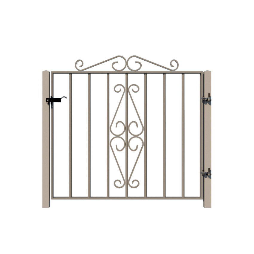 Metal Garden Gate - The Cambridge - rear