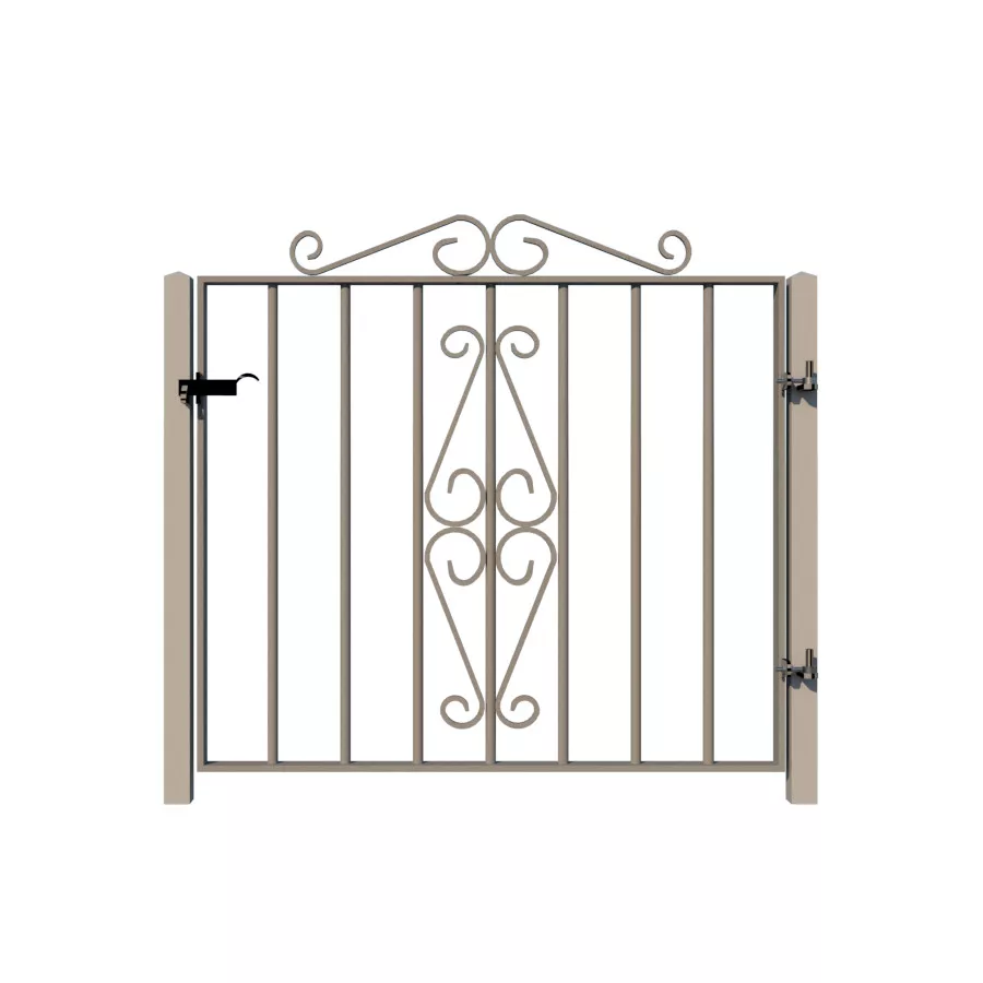 Metal Garden Gate - The Cambridge - rear