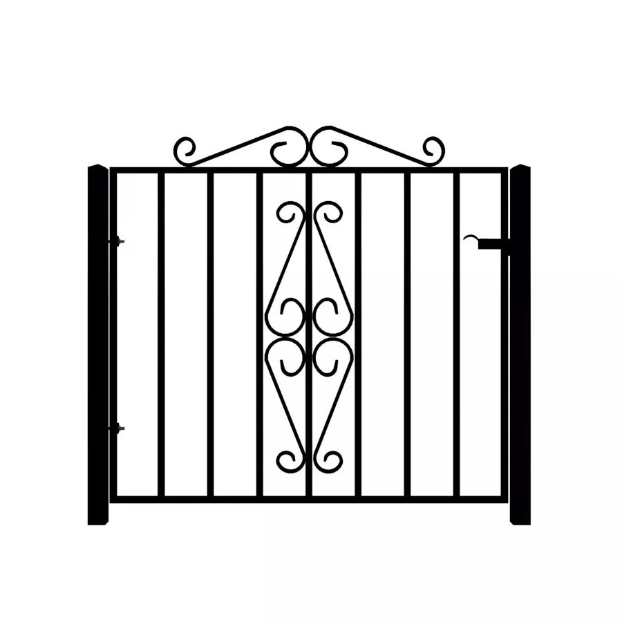 Metal Garden Gate - The Cambridge