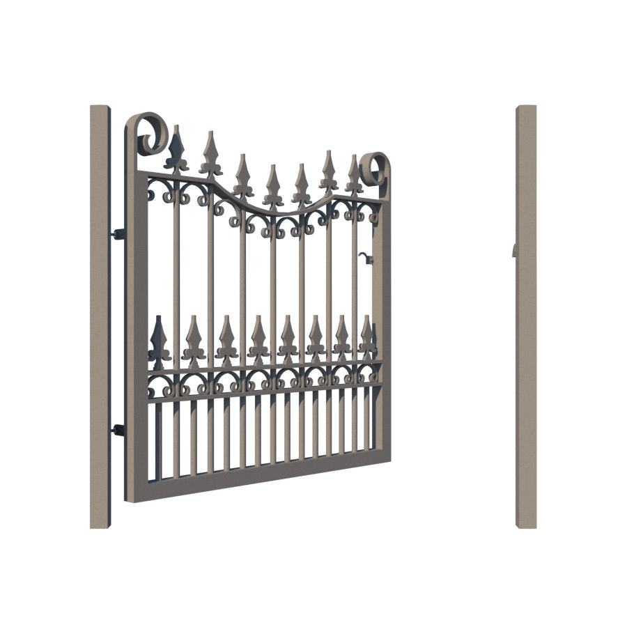 Metal Garden Gate - The Chelmsford - opening - Gates and Fences UK