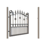 Metal Garden Gate - The Farnham - opening