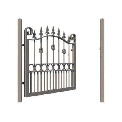 Metal Garden Gate - The Farnham - opening