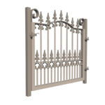 Metal Garden Gate - The Francombe - side view - Gates and Fences UK