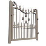 Metal Garden Gate - The Knightsbridge - rear view 2