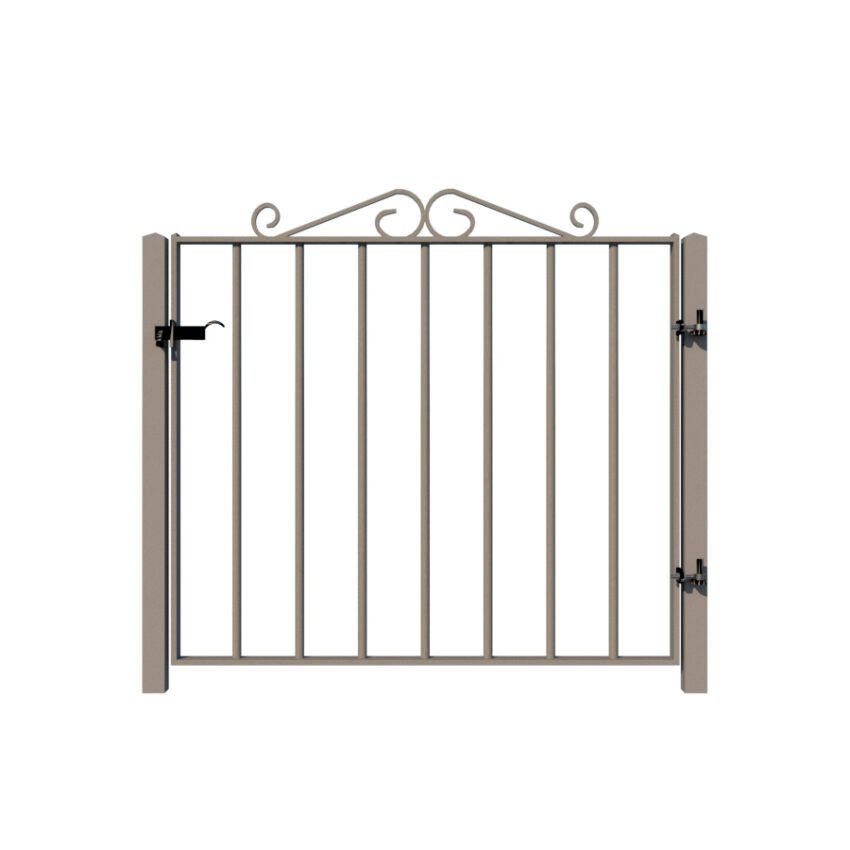 Metal Garden Gate - The Somerset - rear view