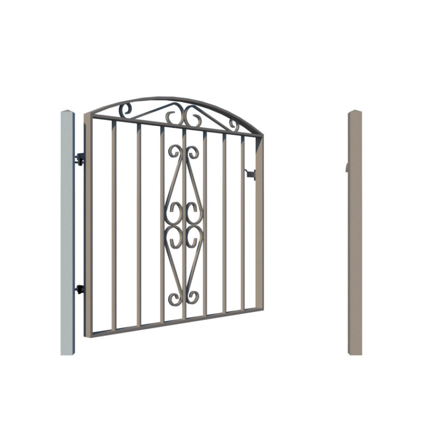 Metal Garden Gate - The Taunton - opening
